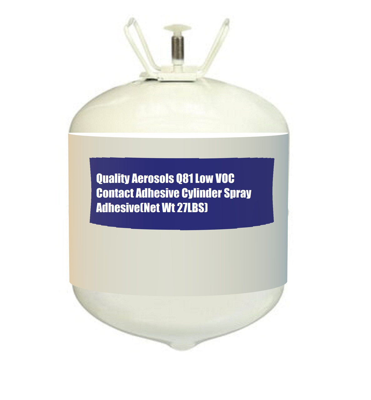 Quality Aerosols Q81 Low VOC Contact Adhesive Cylinder Spray Adhesive(Net Wt 27LBS)