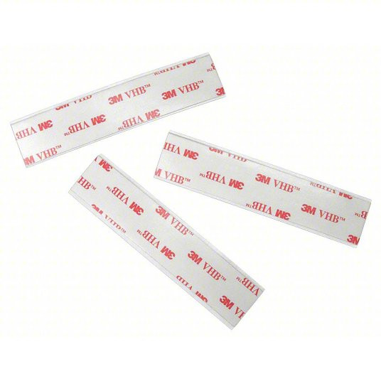 3M™ VHB™ Tape 4950 White, 1" x 3" squares 45.0 mil, 75 / bag