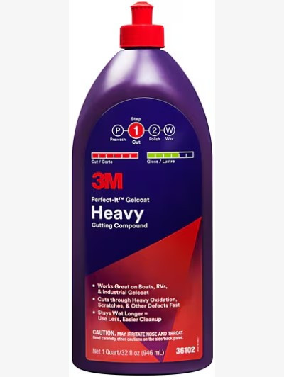 3M™ Perfect-It™ Gelcoat Heavy Cutting Compound, 36102, 1 quart (946 mL)