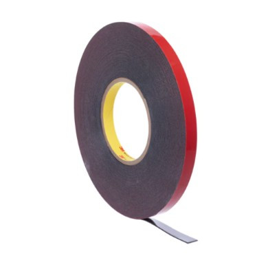 3M™ Automotive Acrylic Plus Attachment Tape 06386, Black, 1.12 mm, 1/4 in x 20 yd
