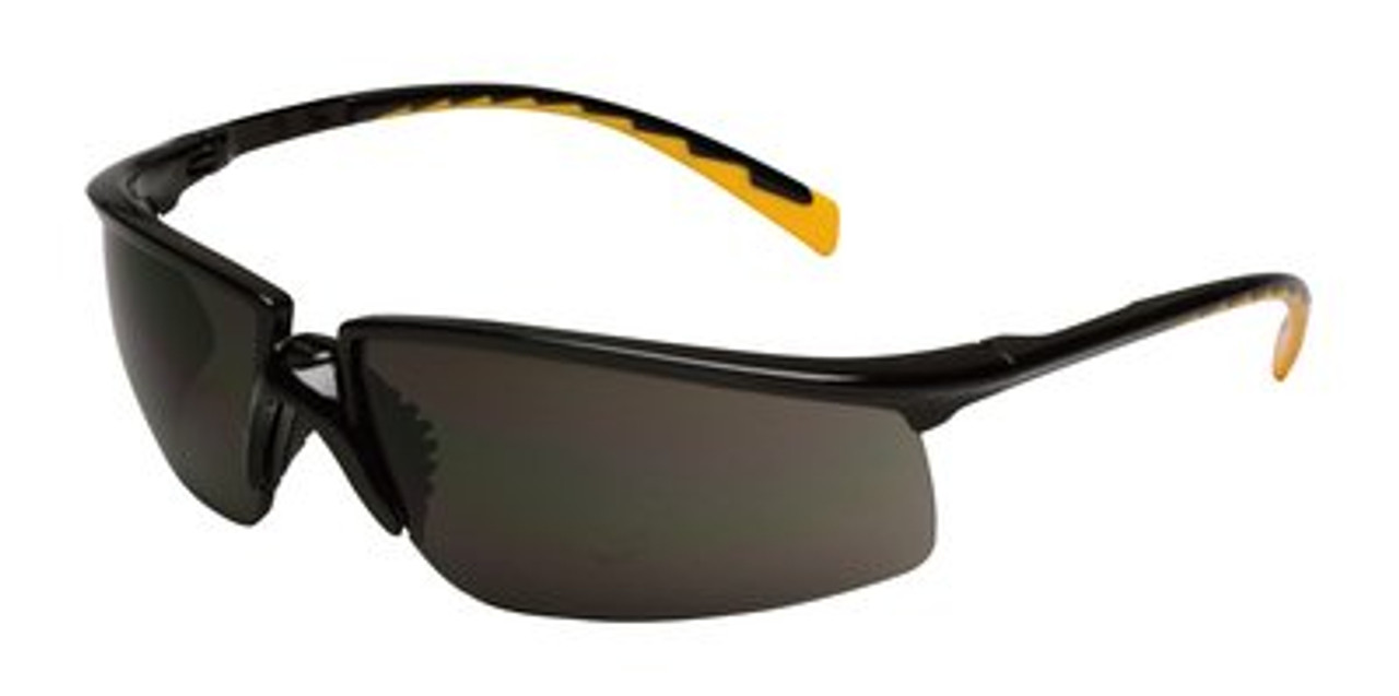 3M™ Privo™ Protective Eyewear, 12262-00000-20 Black Frame, Orange Accent Temple Tips, Gray Anti-Fog Lens