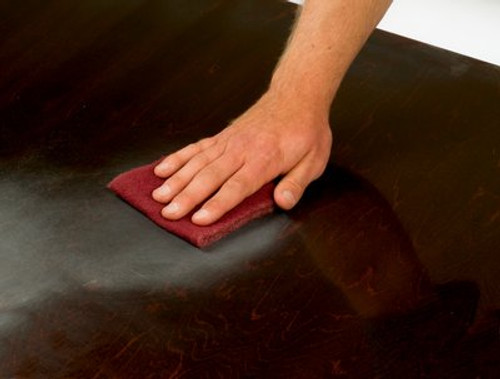 Scotch-Brite™ Hand Pad 7447 Pro, PO-HP, A/O Very Fine, Maroon, 6 in x 9 in