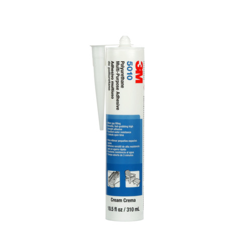 3M™ Polyurethane Multi-Purpose Adhesive 5010, Cream, 310 mL Cartridge 3M™ Polyurethane Multi-Purpose Adhesive 5010, Cream, 310 mL Cartridge