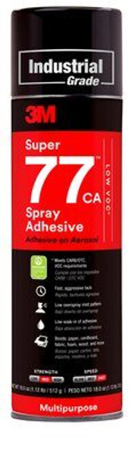 3M™ Super 77™ Classic Spray Adhesive, Clear, 24 fl oz Can (Net Wt 16.5 oz)  - The Binding Source