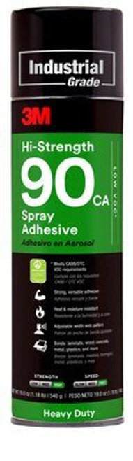 3M™ Hi-Strength Spray Adhesive 90, Clear, 24 fl oz Can (Net Wt 17.6 oz) -  The Binding Source