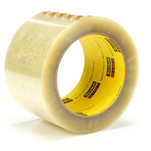 Scotch® Box Sealing Tape 355 Clear, (3") 72 mm x 50 m, 6  box 24 per case Bulk