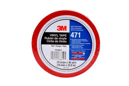 3M™ Vinyl Tape 471, Blue, 4 in x 36 yd, 5.2 mil Individually