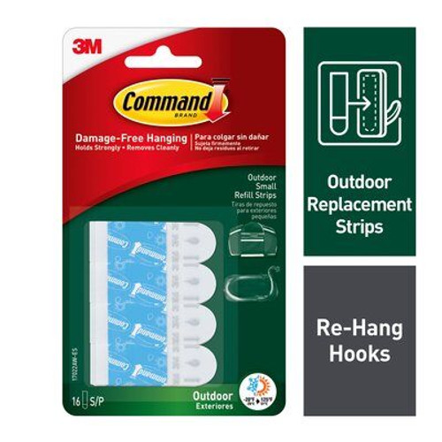 3M 17023P Command Large Mounting Strips- 6 Count