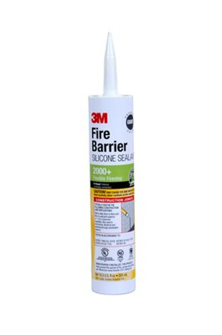3M™ Fire Barrier Silicone Sealant 2000+, Gray, 10.3 fl oz Cartridge 3M™ Fire Barrier Silicone Sealant 2000+, Gray, 10.3 fl oz Cartridge