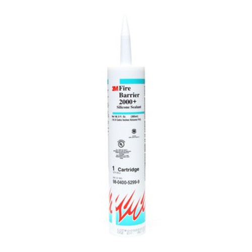 3M™ Fire Barrier Silicone Sealant 2000+, Gray, 10.3 fl oz Cartridge