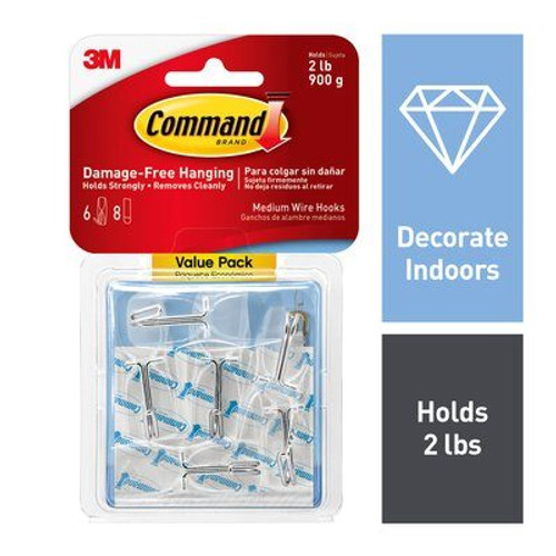 Command Products - Clear Hooks and Strips - The Binding Source