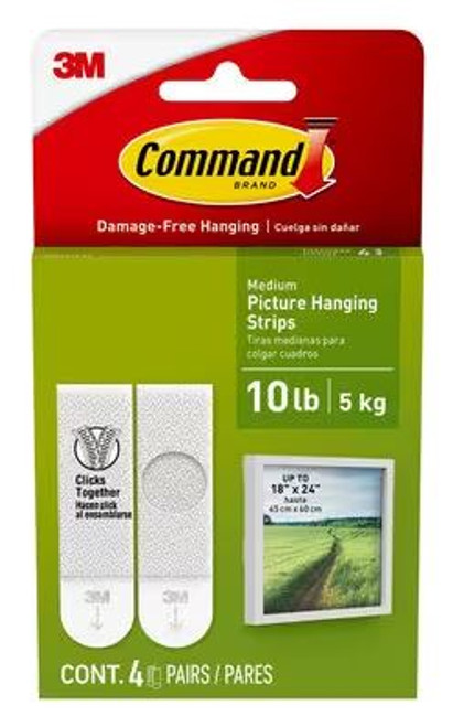 Command® Medium Picture Hanging Strips 17201-S132NA - 132 sets/pack