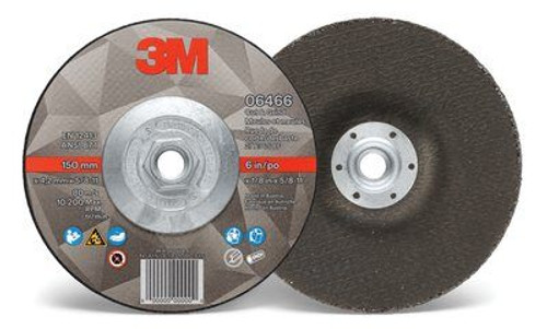 3M™ Cut & Grind Wheel, 06466, Type 27, 6 in x 1/8 in x 5/8"-11, Quick Change 3M™ Cut & Grind Wheel, 06466, Type 27, 6 in x 1/8 in x 5/8"-11, Quick Change