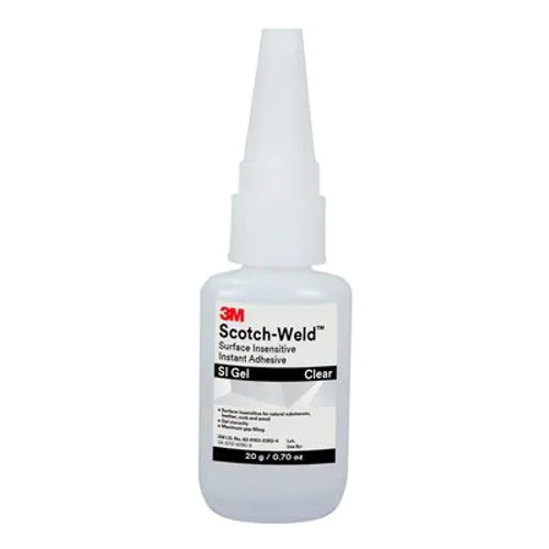 3M™ Scotch-Weld™ Surface Insensitive Instant Adhesive SI Gel, Clear, 20 Gram Tube 3M™ Scotch-Weld™ Surface Insensitive Instant Adhesive SI Gel, Clear, 20 Gram Tube