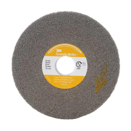 Scotch-Brite™ Light Deburring Wheel, LD-WL, 7S Fine, 6 in x 1 in x 1 in Scotch-Brite™ Light Deburring Wheel, LD-WL, 7S Fine, 6 in x 1 in x 1 in