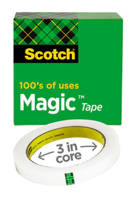 Scotch Medium Adhesive Dots 010-300M Craft Photo Easy Dispensing Clear, 6  Packs
