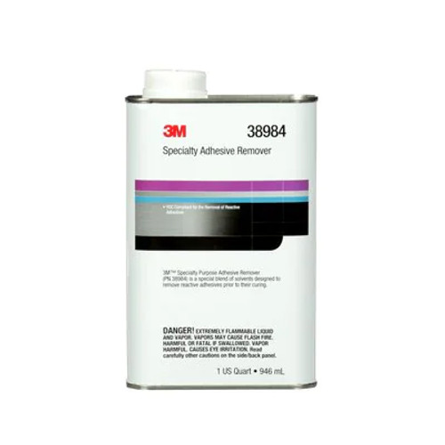 3M™ 051131-38081 Flammable General Purpose Ready-to-Use Adhesive Remover, 5  gal Pail, Liquid Form, Red, Sharp Aromatic Solvent Odor/Scent