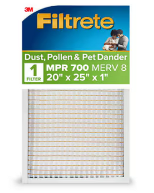 Filtrete™ Electrostatic Air Filter 700 MPR 703-4, 20 in x 25 in x 1 in Filtrete™ Electrostatic Air Filter 700 MPR 703-4, 20 in x 25 in x 1 in