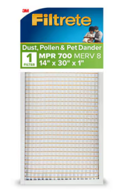 Filtrete™ Electrostatic Air Filter 700 MPR 724-4, 14 in x 30 in x 1 in Filtrete™ Electrostatic Air Filter 700 MPR 724-4, 14 in x 30 in x 1 in