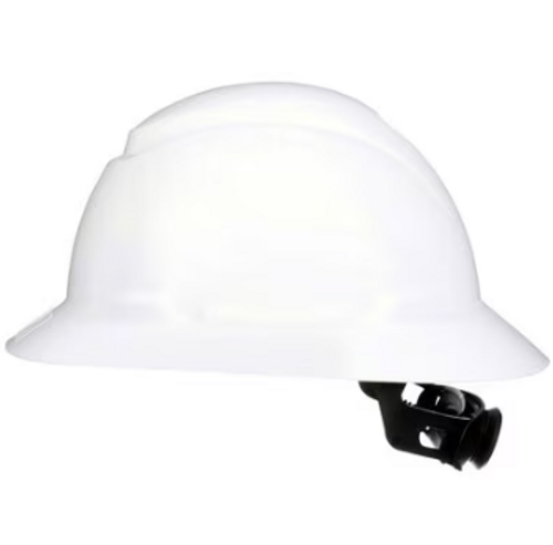 3M™ SecureFit™ Full Brim Hard Hat CHH-FB-R-W6-SL, with Ratchet Adjustment, White