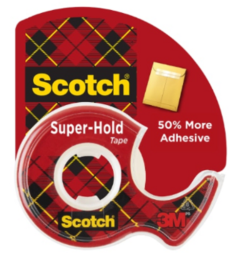 Scotch® Super-Hold Tape 198, 3/4 in x 650 in