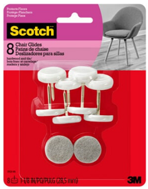 Scotch™ Glides SP634-NA, Nail-in Felt, Beige, 1-1/16 in