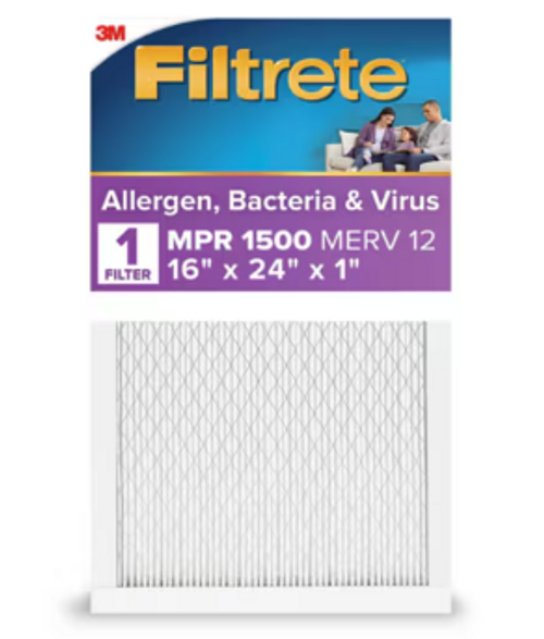 Filtrete™ High Performance Air Filter 1500 MPR 2025DC-4, 16 in x 24 in x 1 in Filtrete™ High Performance Air Filter 1500 MPR 2025DC-4, 16 in x 24 in x 1 in