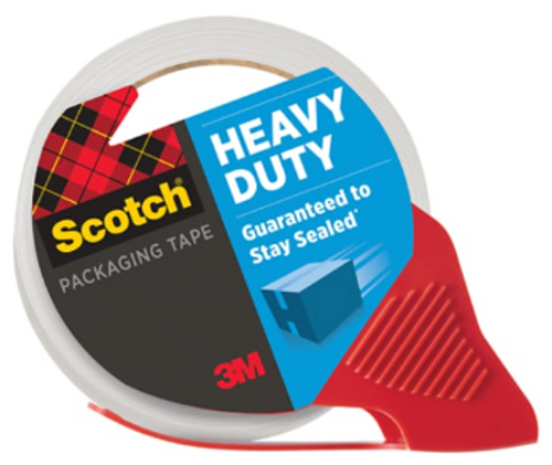 Scotch® Heavy Duty Shipping Packaging Tape 3850-RD-12WC, 1.88 in x 54.6 yd