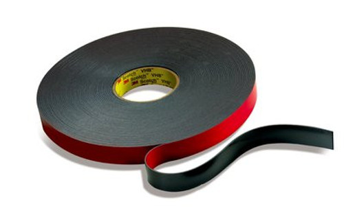 3M™ VHB™ Tape 5962 Black, 1/4 in x 36 yd 62.0 mil