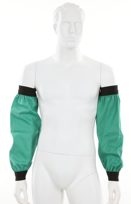 MCR Safety Welding Gear - 9 Ounce Green Sateen Finish Cotton - 18 Inch Sleeves with Elastic Wrist - Limited Flammability Treated Cotton