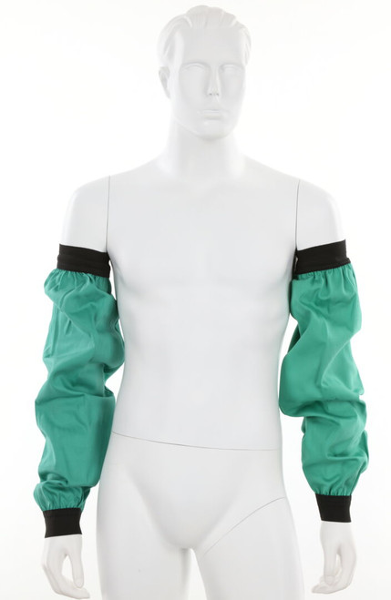 MCR Safety Welding Gear - 9 Ounce Green Sateen Finish Cotton - 23 Inch Sleeves with Elastic Wrist - Limited Flammability Treated Cotton
