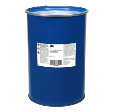 3M™ Neoprene High Performance Contact Adhesive 1357, Gray-Green, 55 Gallon Open Head (54 Gallon Net), Drum