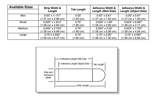 3M™ Command™ Adhesive Strips, 17521, Boxed Medium Strips , 6720 Strips - BULK
