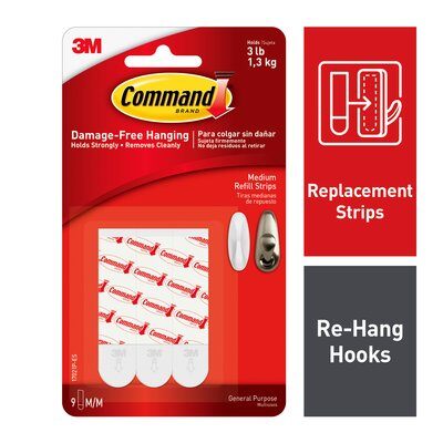 Includes Command™ strips