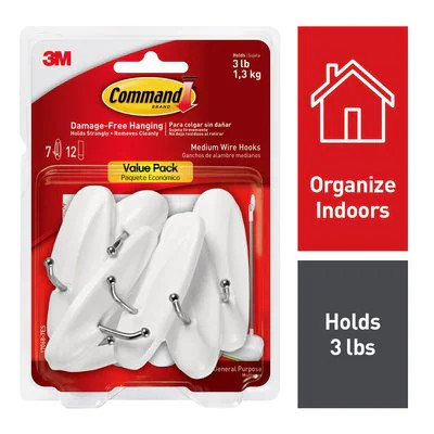 3M Command™ Medium Clear Window Hooks