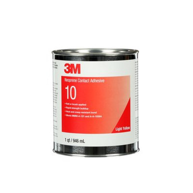 3M™ Neoprene Contact Adhesive 10, Light Yellow, 1 Gallon Can