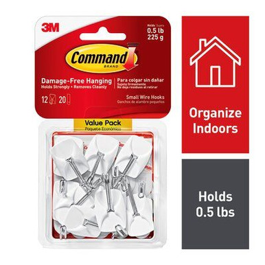 Command™ Small Wire Hooks Value Pack 17067-12ES