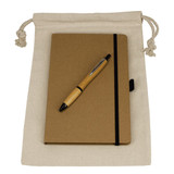 Gift Set - Drawstring Bag + JournalBook + Pen || 4-GS1010