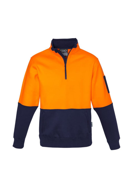 Unisex Hi Vis Half Zip Pullover