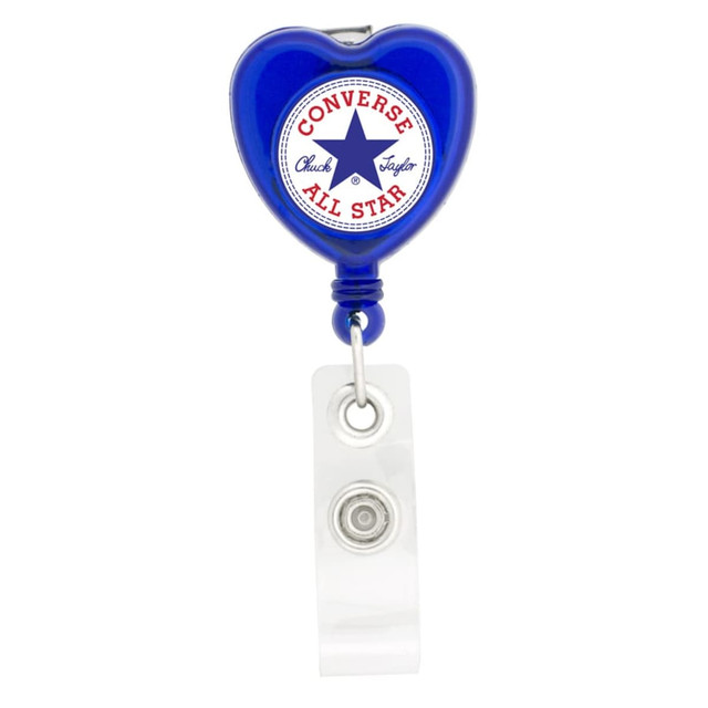 Heart Shaped Retractable Badge Holder