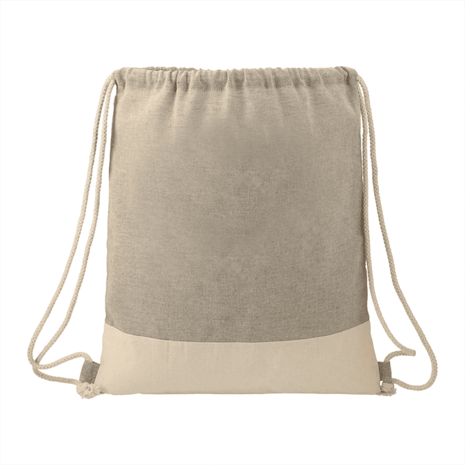 Split Recycled Cotton Drawstring Bag