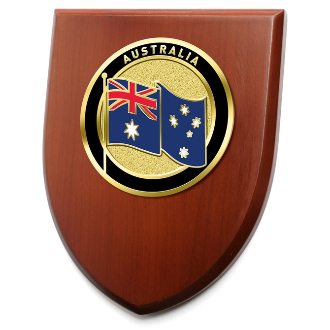 Shield Plaque with Metal Plate