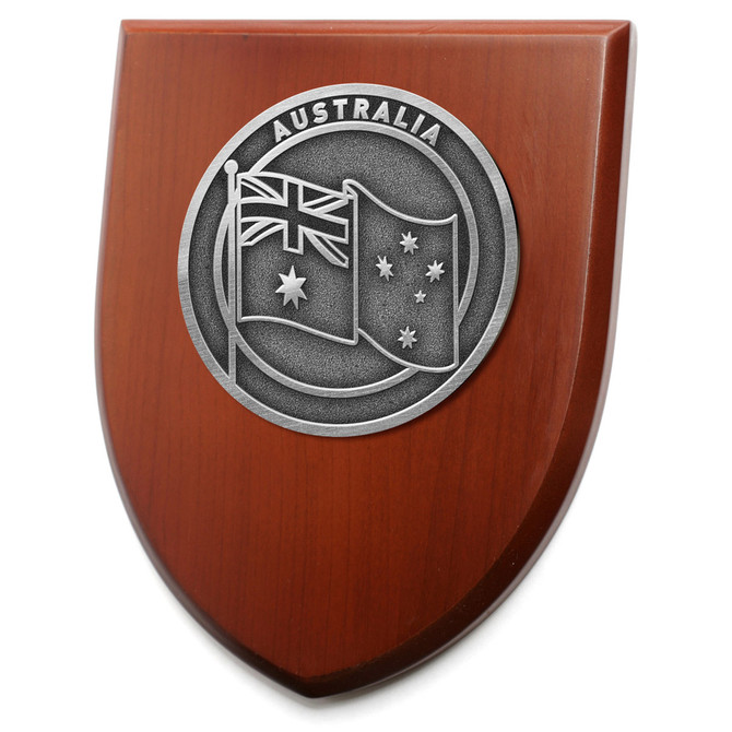 Shield Plaque with Metal Plate