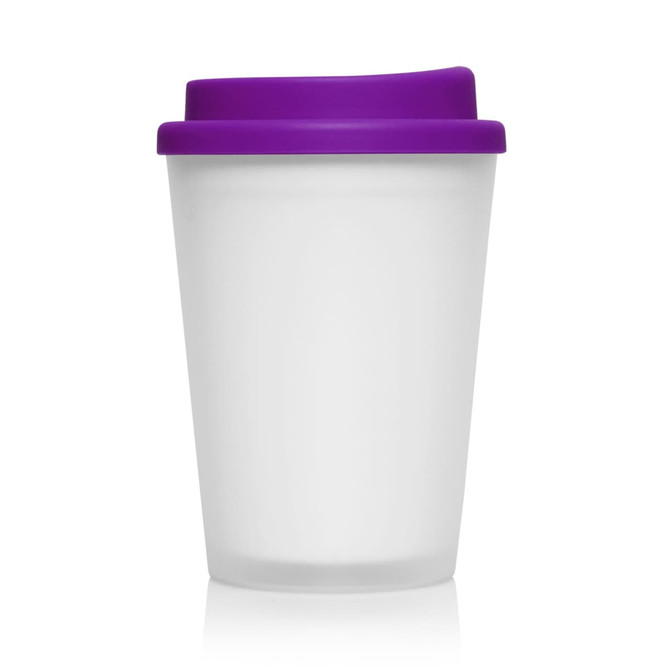 Eco Coffee Cup Plastic Double Wall Cup2Go Frosted 356ml