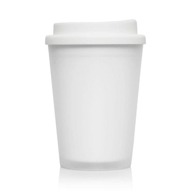 Eco Coffee Cup Plastic Double Wall Cup2Go Frosted 356ml