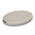 A compact sewing kit in a light beige case with a smooth finish and a subtle speckled design.