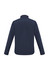 A navy jacket designed for kids, featuring a simple, classic style and a collar at the neckline.