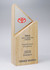 Arrow Wood Award with Mirror Silver Printed Plate || 107-QW185B-SSP