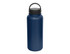A drink bottle with a vacuum carry lid, featuring a matte navy blue finish and a black lid.
