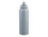 A drink bottle in light grey with a vacuum quick release cap and branding.